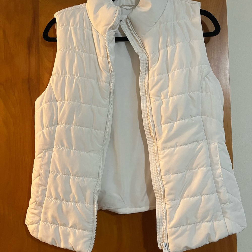 White Puffer Vest
